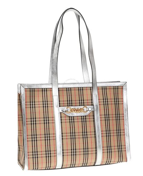 Burberry 1983 Vintage Check Link Tote Bag 